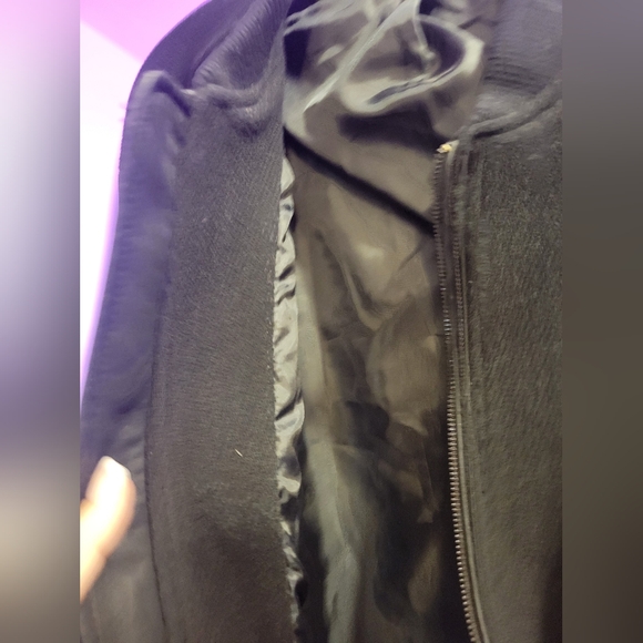 NWT Kenneth Cole WOOL & 'leather' COAT - Picture 9 of 14